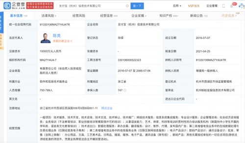 支付寶關(guān)聯(lián)公司業(yè)務(wù)擴展 新增經(jīng)營范圍涵蓋信息系統(tǒng)集成及業(yè)務(wù)培訓(xùn)